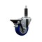 Service Caster 3.5'' Blue Poly Swivel 1'' Expanding Stem Caster with Brake SCC-EX20S3514-PPUB-BLUE-PLB-1 - alternate 1